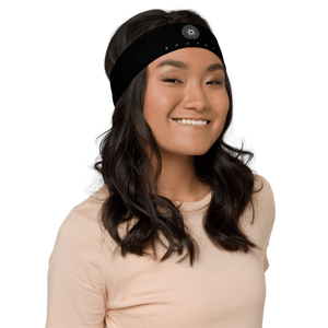 Pacara Headband Black With White Logo