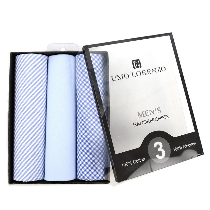 Men's Cotton Handkerchiefs Blue