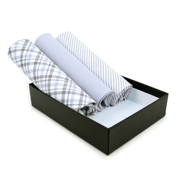 Men's Cotton Handkerchiefs Gray