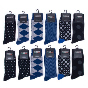 Men's Assort Pattern Poly Socks