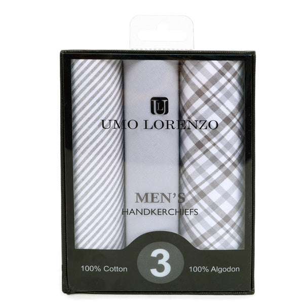 Men's Cotton Handkerchiefs Gray