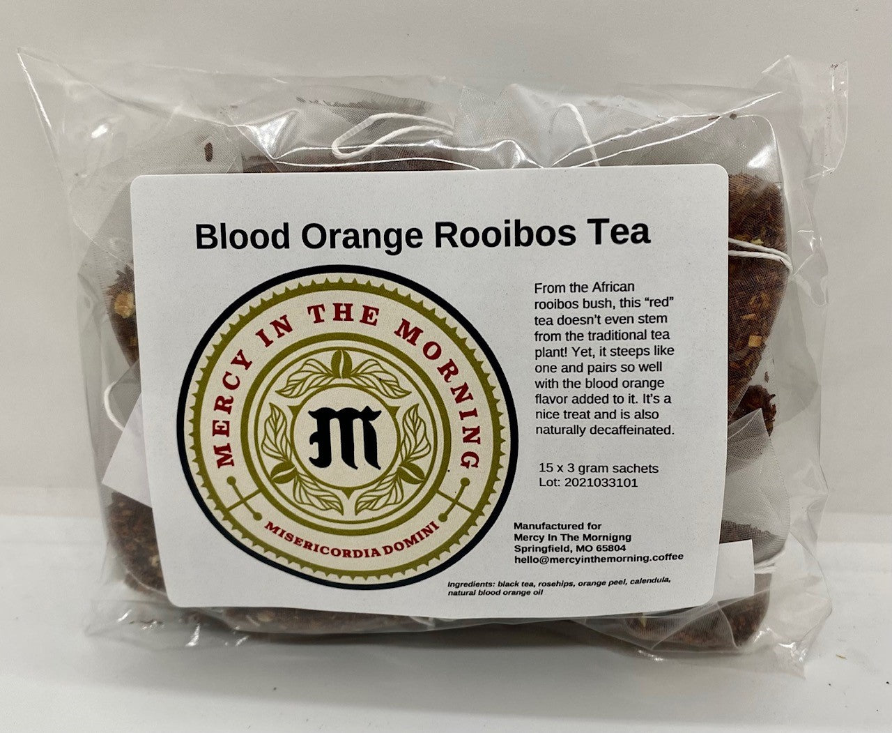 Mercy In The Morning Blood Orange Rooibos Tea