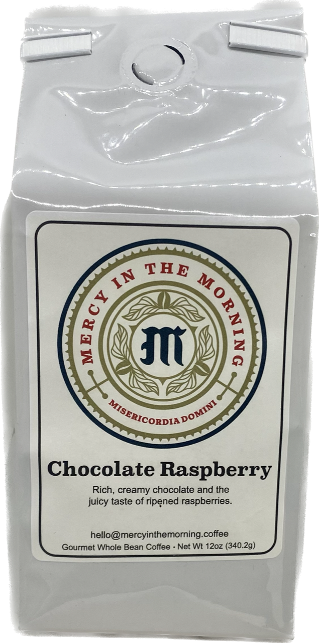Mercy In The Morning Chocolate Raspberry Coffee 12oz Whole Bean