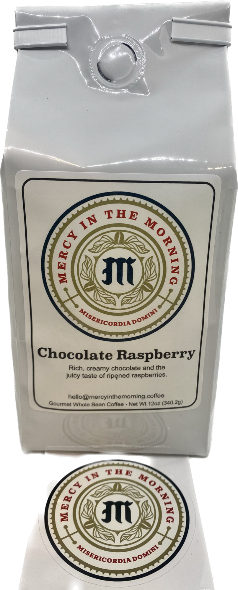 Mercy In The Morning Chocolate Raspberry Coffee 12oz Whole Bean