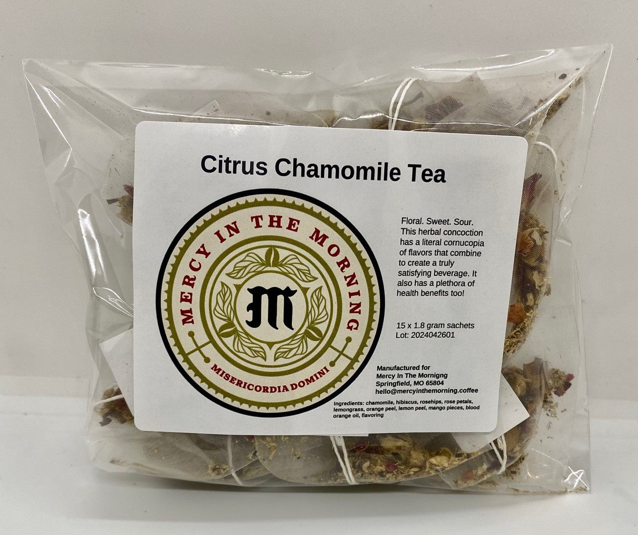 Mercy In The Morning Citrus Chamomile Tea