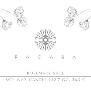 PACARA Rosemary Sage Candle