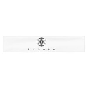 Paara Headband White With Black Logo