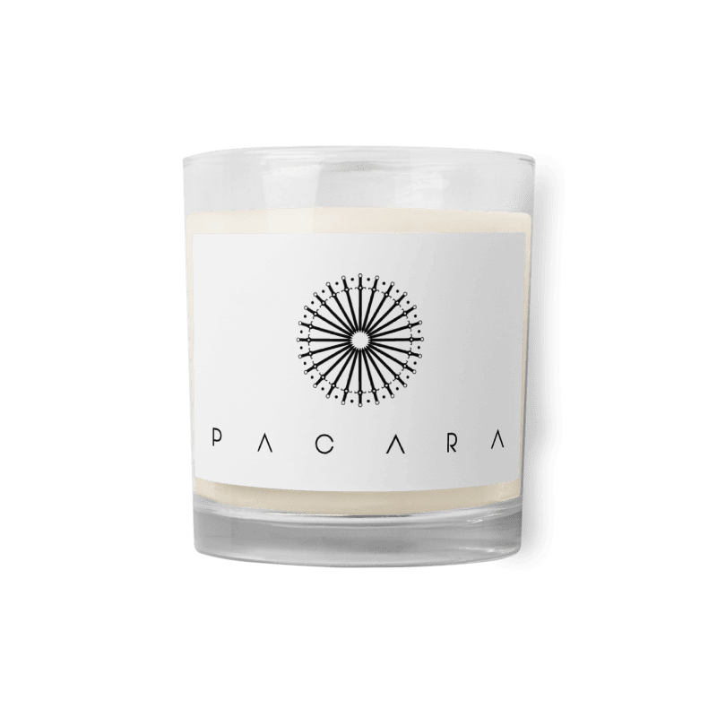 PACARA Soy Uncented Candle White