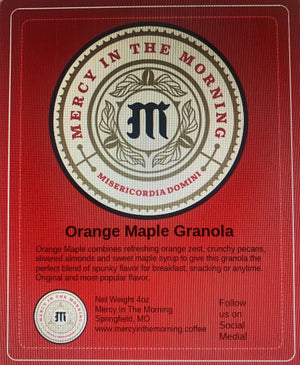 Mercy In The Morning Orange Maple Granola