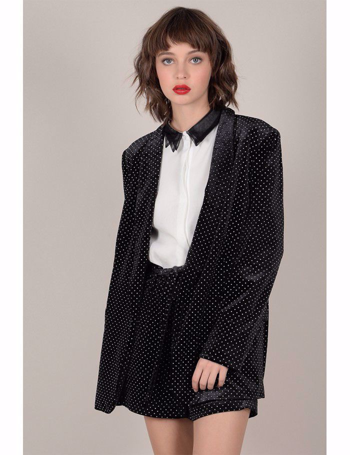 Silver Dot Blazer