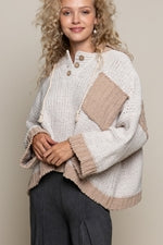 Soft Camel Sweater Almond Pocket