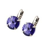 Lovable Rivoli Leverback Earrings in Purple
