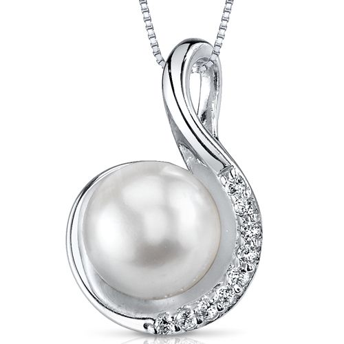 SS Freshwater White Pearl Pend