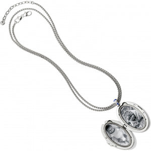 Royal Brocade Large Oval Convertible Locket Necklace