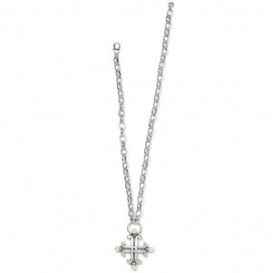 Taos Pearl Cross Necklace