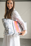 Neoprene Tote Grey Camo & Neon