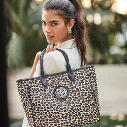 Seraphine Hair-On Tote Leopard