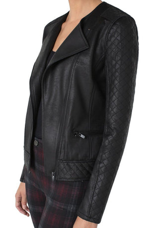 QUILTED MOTO JACKET