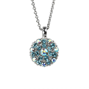 Guardian Angel Pendant in "Aquamarine" - Rhodium
