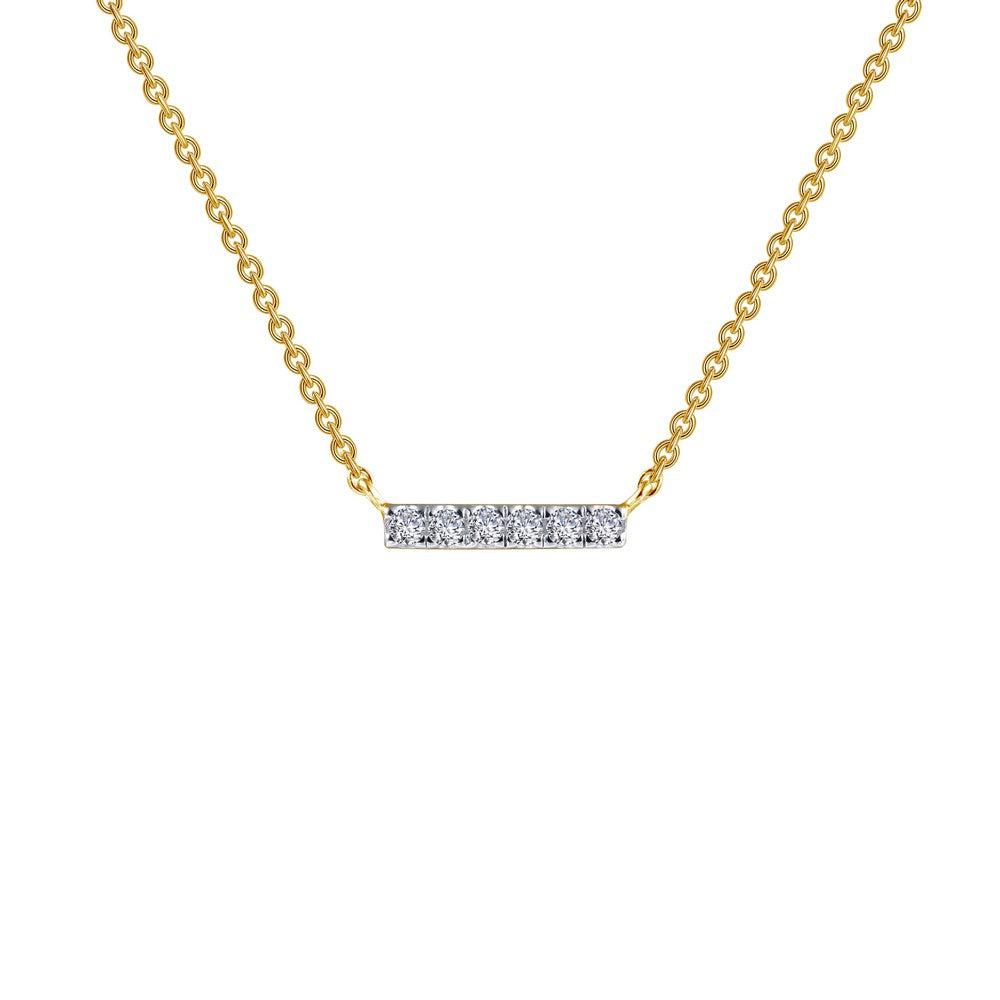 0.09 ct tw Dainty Bar Necklace