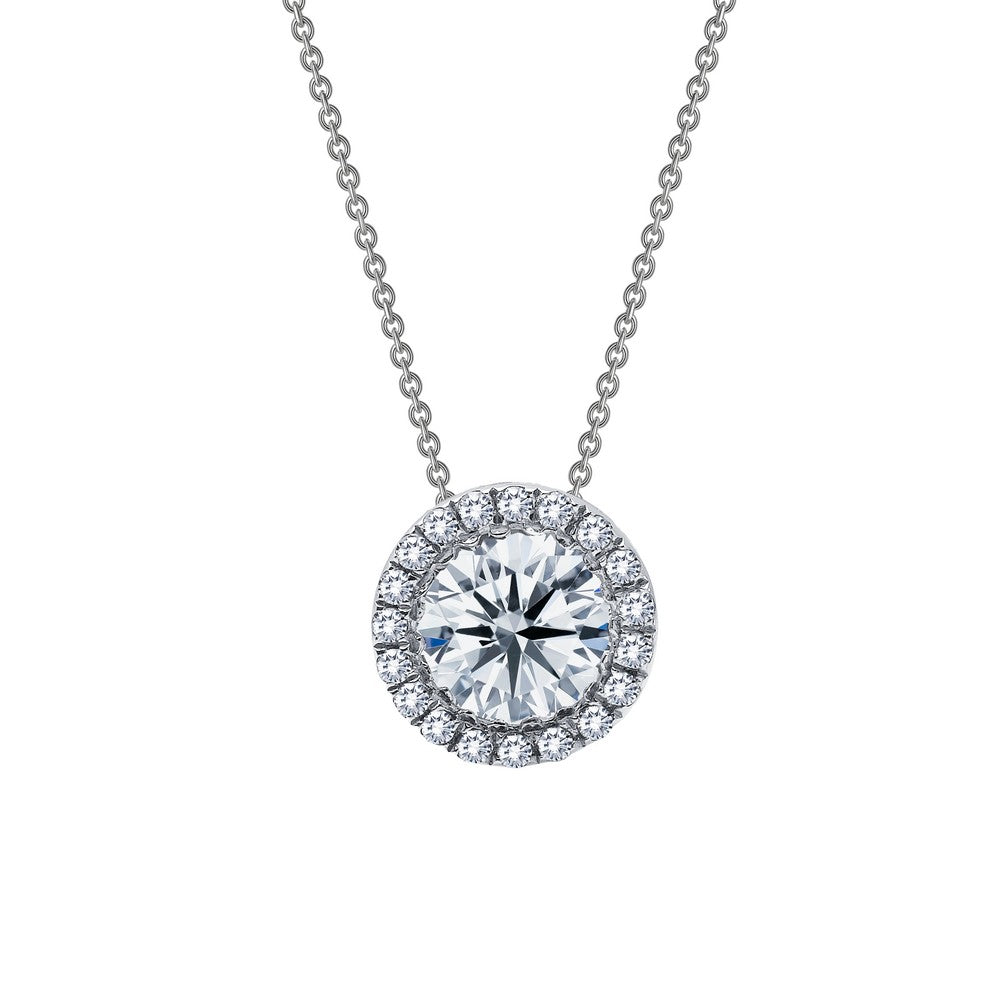 1.03 ct tw Halo Necklace