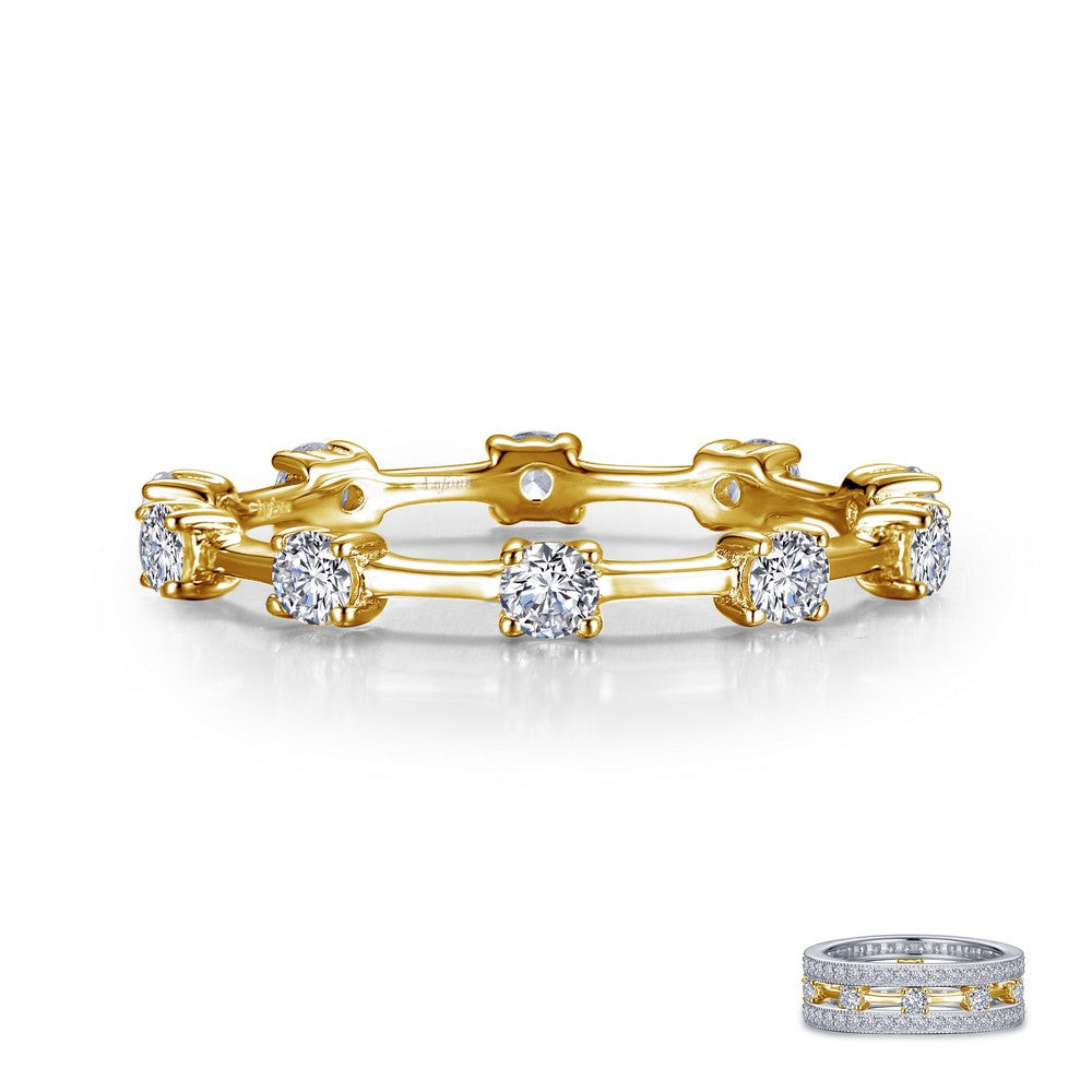 Alternating Eternity Band Gold