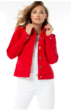 Classic Jean Jacket Red