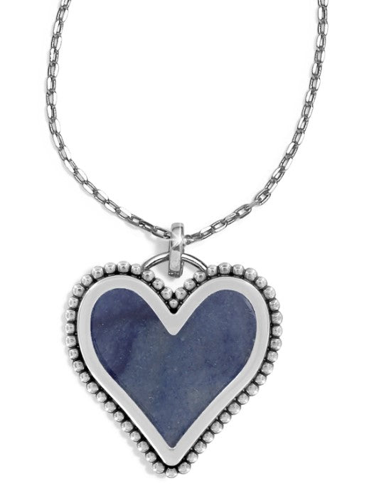Twinkle Amor Necklace Silver Blue