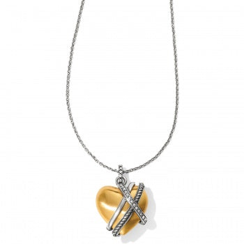 Neptune's Rings Golden Heart Necklace