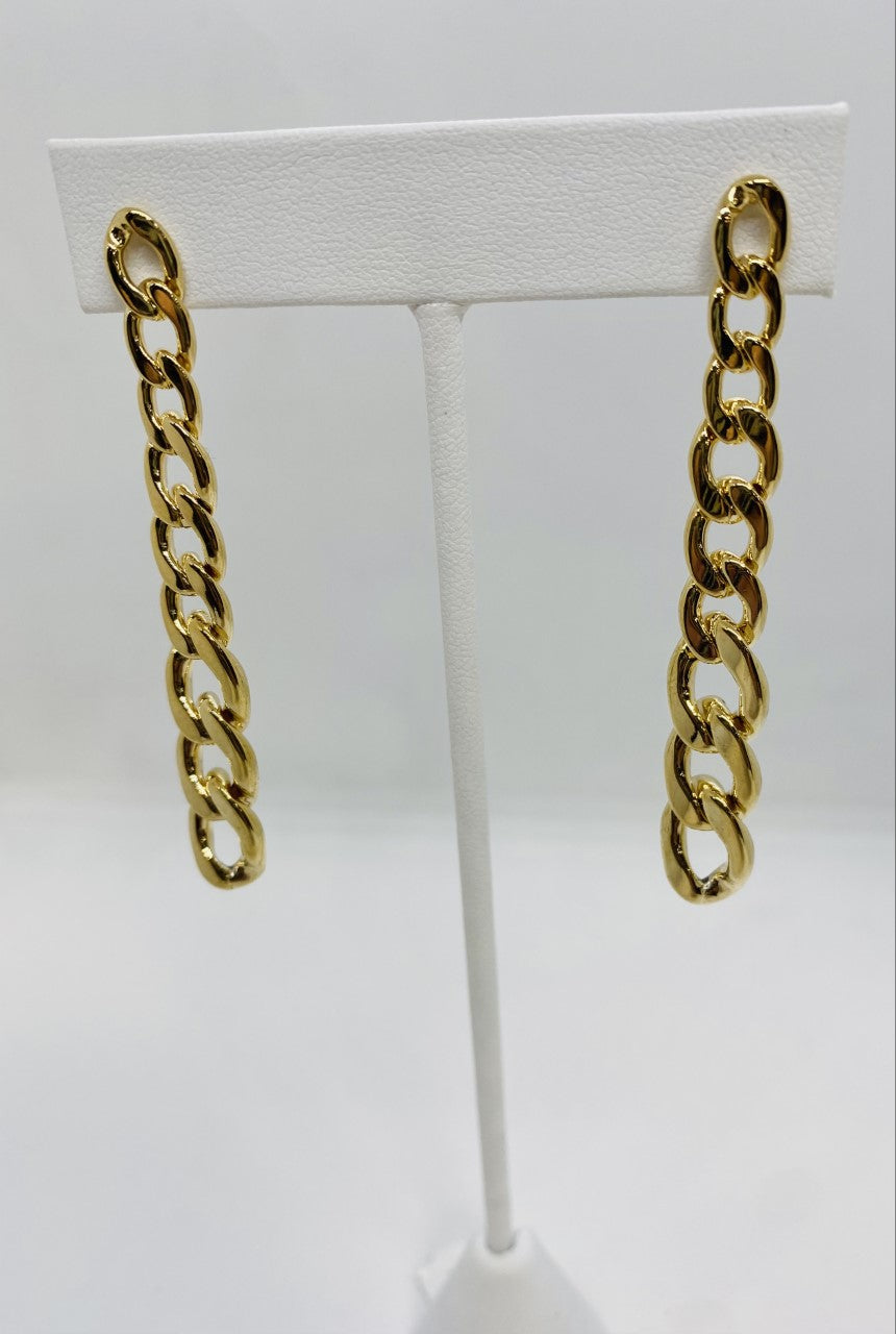 Graduated Cuban Drop Earrings