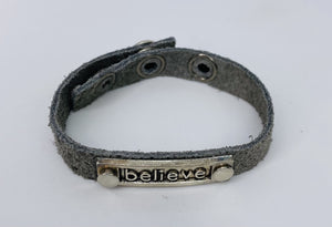 Leather Believe Bracelet