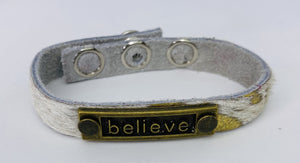 Leather Believe Bracelet