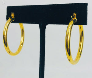 Gold Filled Medium Hoops